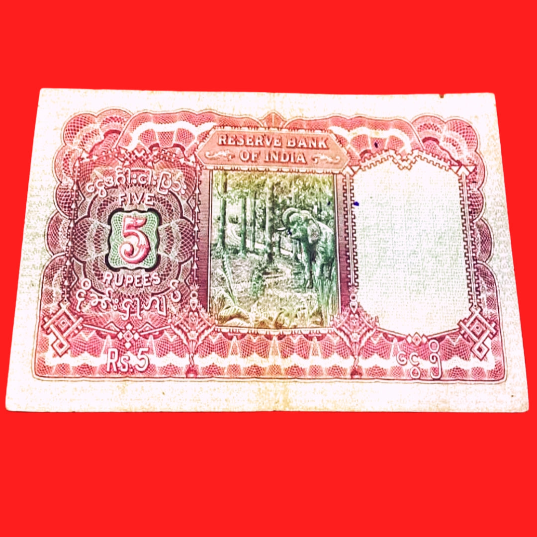Buy Rs 5 FAFDA Burma issue DOB no note A26 220797 JB Taylor sign - Collection Bazzar
