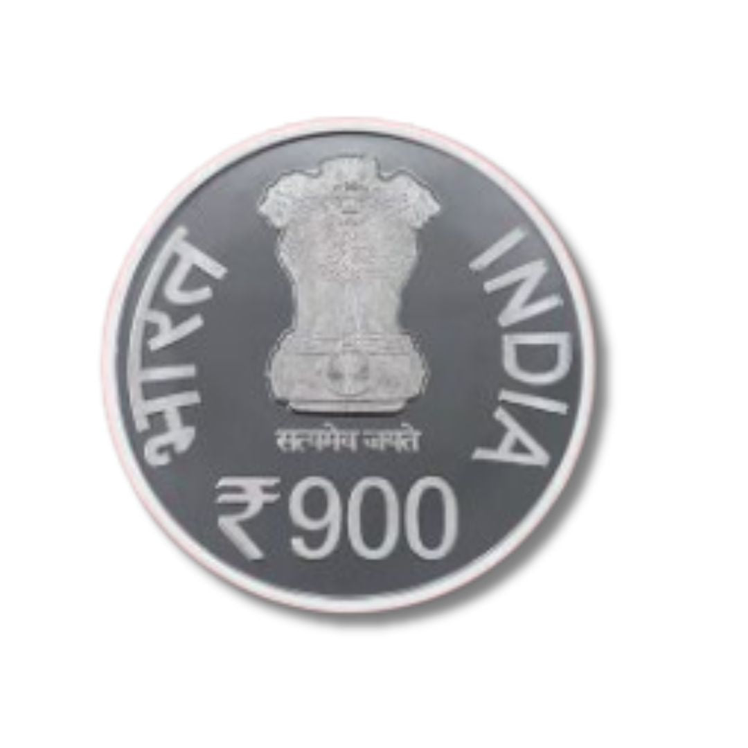 Buy ₹900 Commemorative Coin – 2900th Janm Kalyanak of Parshvanath Bhagwan | UNC Folder Pack

