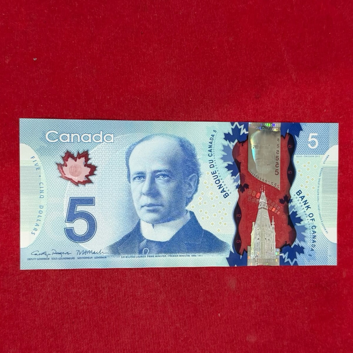 Canada 5 Dollars Rare Note SIR WILFRID LAURIER PRIME MINISTER - Collection Bazzar