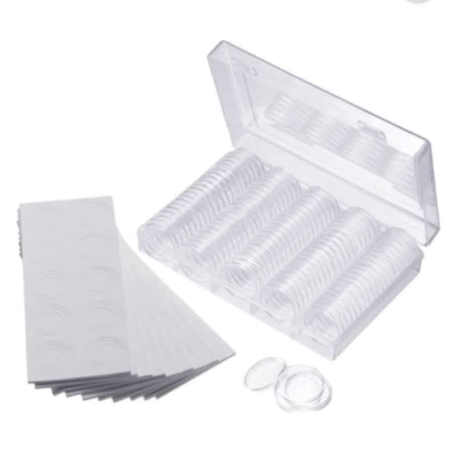Coin Capsule With White Foam Good Quality 120 Capsule - Collection Bazzar