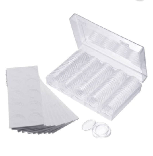 Coin Capsule With White Foam Good Quality 120 Capsule - Collection Bazzar