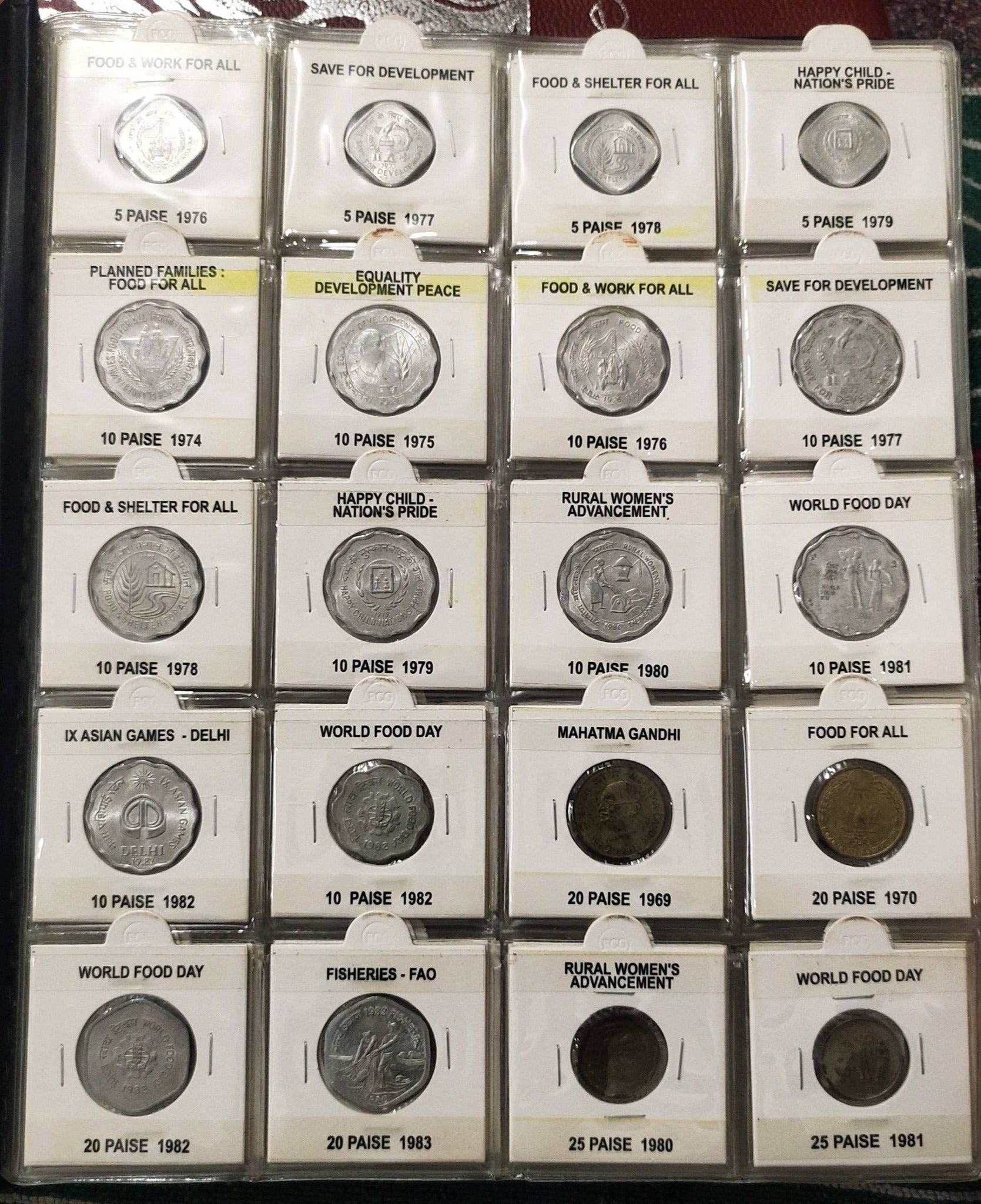 Complete Commemorative Coin Set - 151 Coins from 5 Paise to ₹10 - 1947 to 2025 Album - Collection Bazzar