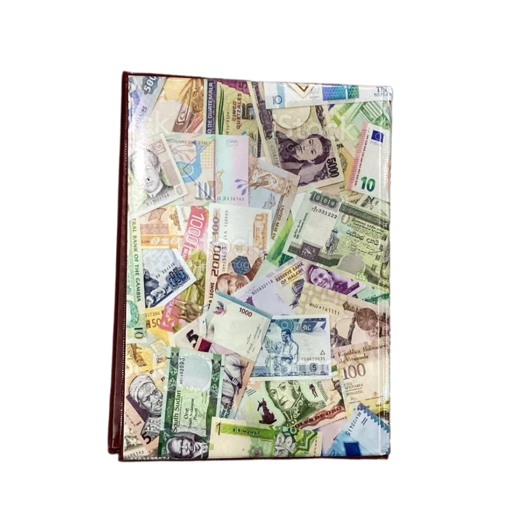 Currency Note Album (136 Pocket) – 34 Pages, 4 Dividers Collectors Edition - Collection Bazzar