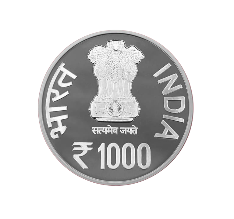 Rs 1000 years naval expedition Emperor Rajendra Chola proof set folder commemorative coin India
