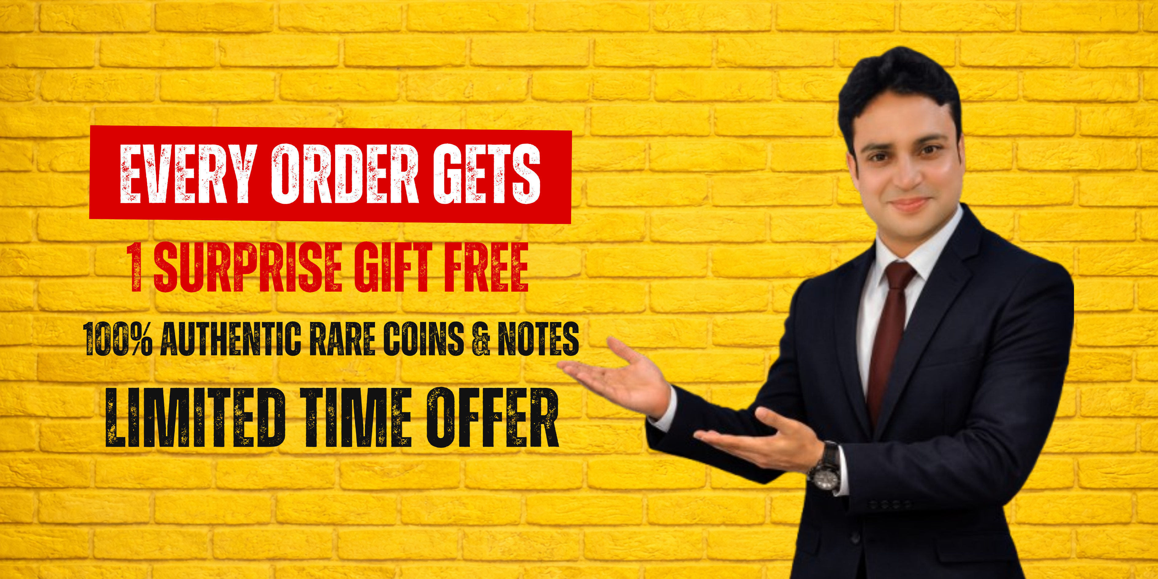 Every Order Gets 1 Surprise Gift Free Authentic Rare Coin and Notes