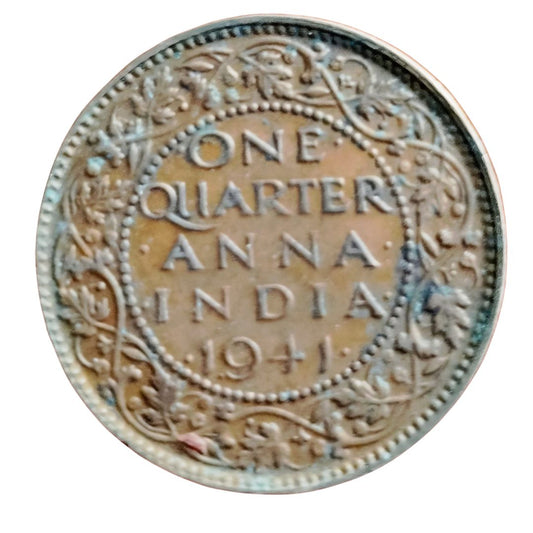 1941 1/4 Anna Coin – George VI King | British India Coin Online
