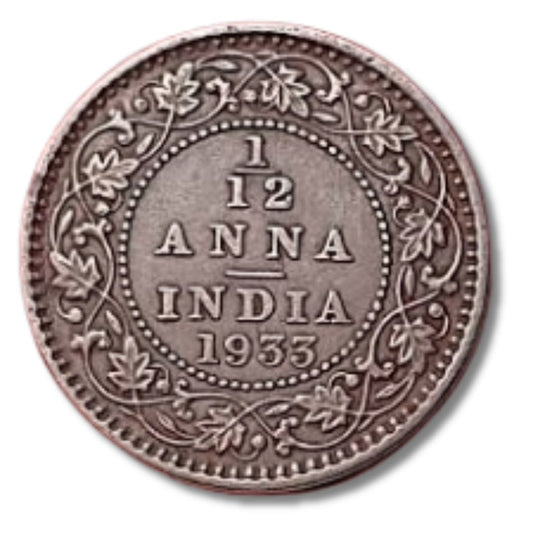 1/12 Anna Coin – George VI King Emperor | Buy British India Coin Online
