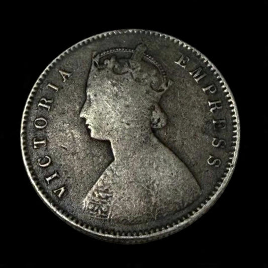 Half Rupee Silver Coin 1899 British India- Victoria Empress - Collection Bazzar