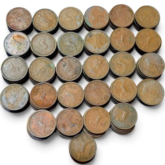 Horse 1 Pice . Mixed Date . 100 Pieces . Rare - Collection Bazzar