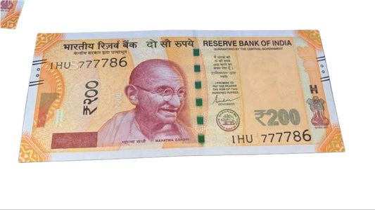 Rs 200 Note Fancy Number Serial 777786 | Rare Collectible items