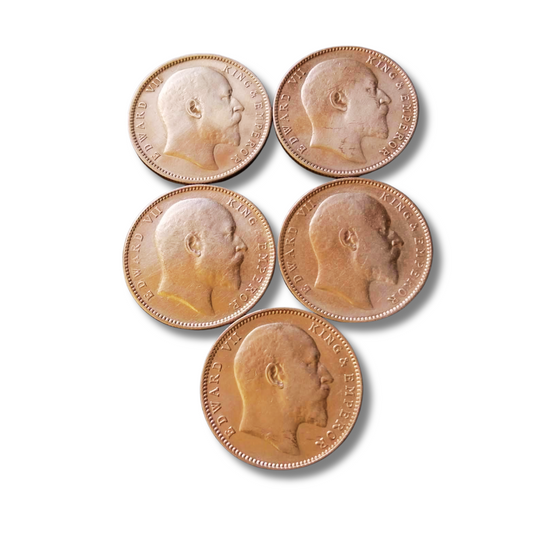 King Edvard Collection Set British India All Fully Silver - Collection Bazzar