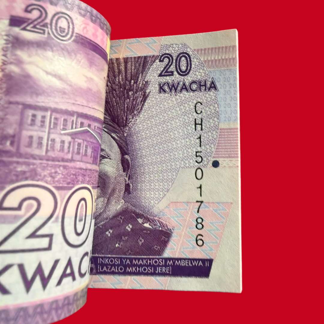 Malawi 20 Kwacha Serial Packet With 786 Fancy Number Note - Collection Bazzar