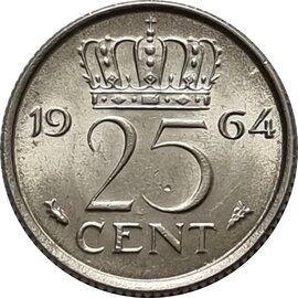 Netherlands 25 Cent 1970 Coin Collectible World Coin - Collection Bazzar