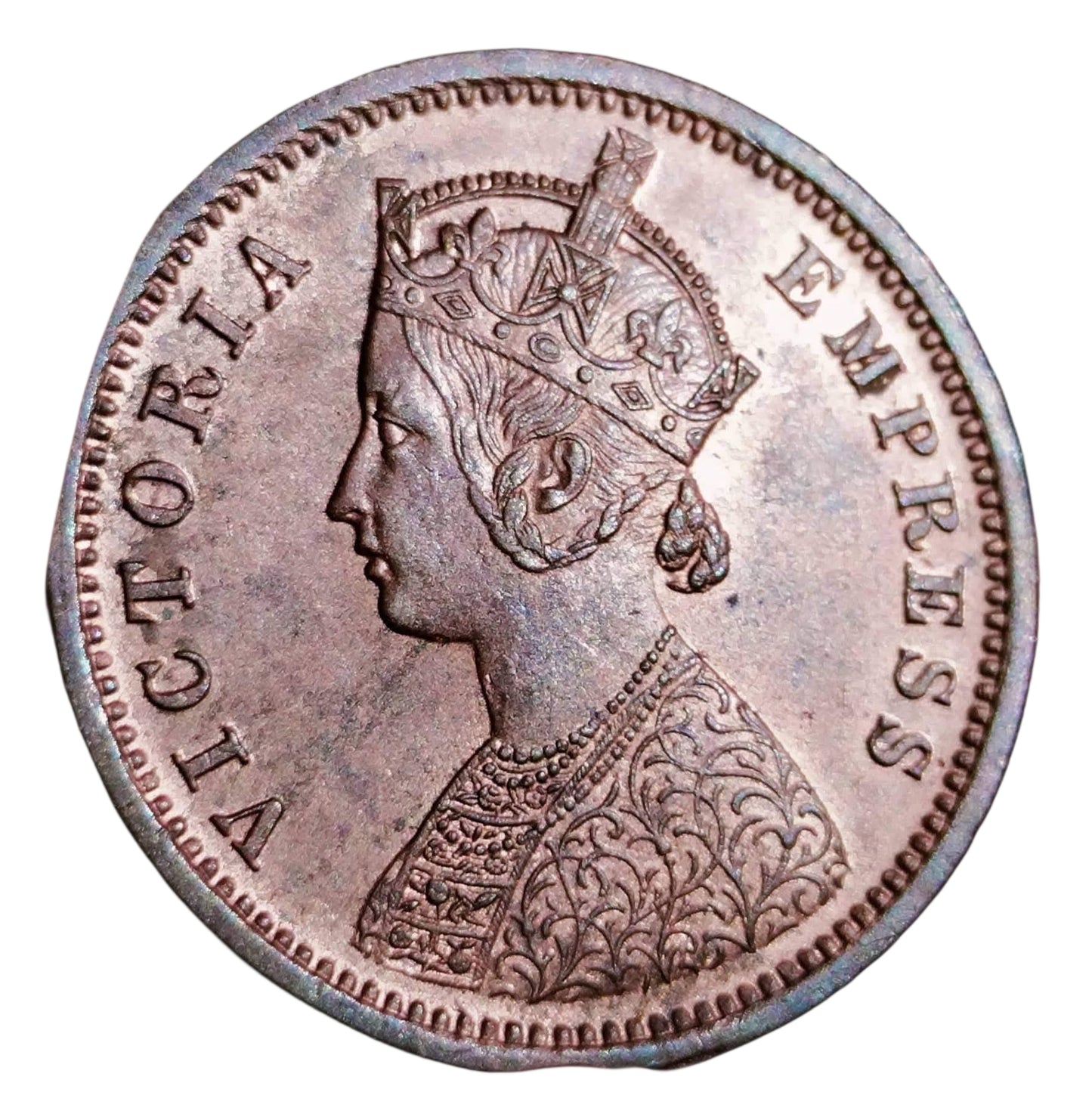 One Quarter Annna 1877 | Victoria Empress rare decent looking 1877(B) 1/4 Anna’s. | Rare Collectible - Collection Bazzar