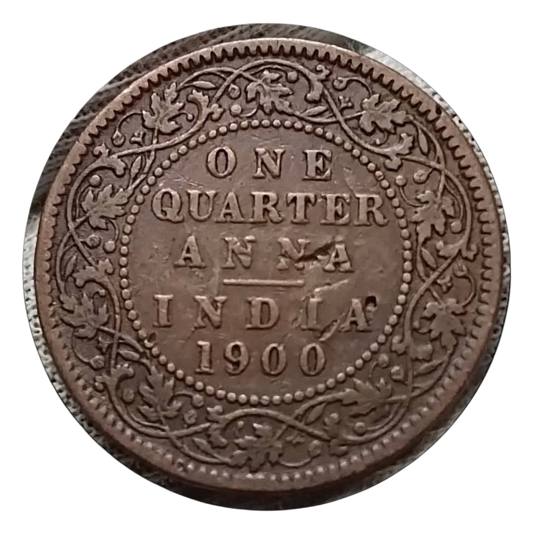 One quarter anna 1900 | Victoria Empress rare coin - Collection Bazzar