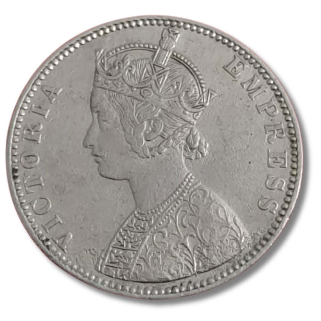 1889 One Rupee Silver Coin – Victoria Empress | Buy British India Coin Online