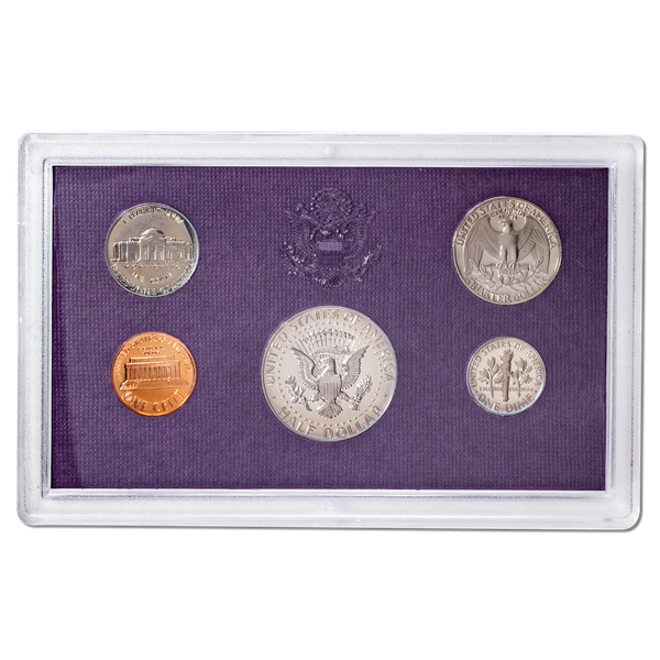 1986 United States Proof Coin Set | 5 Coins – 1 Cent, 5 Cent, 10 Cent, Quarter, Half Dollar