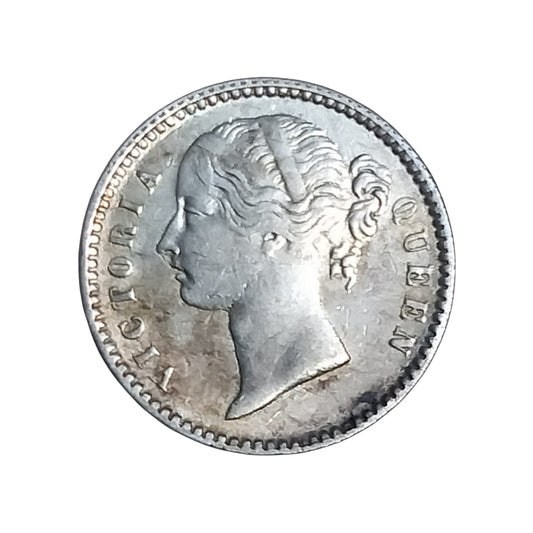Quarter 1/4 Rupee 1840 Silver Coin | Victoria Empress | Rare Collectible Items - Collection Bazzar