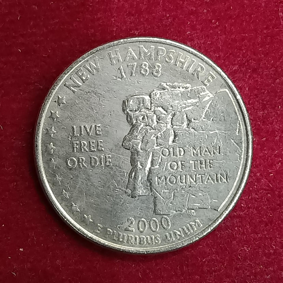 Quarter Dollar 2000 New Hampshire (USA) 1/4 Dollar Steel Coin - Collection Bazzar
