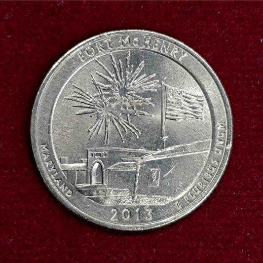 Quarter Dollar Coin (USA) 1/4 Dollar Fort McHenry, Maryland 2013 Coin - Collection Bazzar