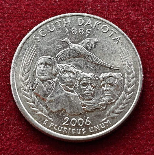 Quarter Dollar Coin USA 1/4 Dollar South Dakota 2006 Coin - Collection Bazzar