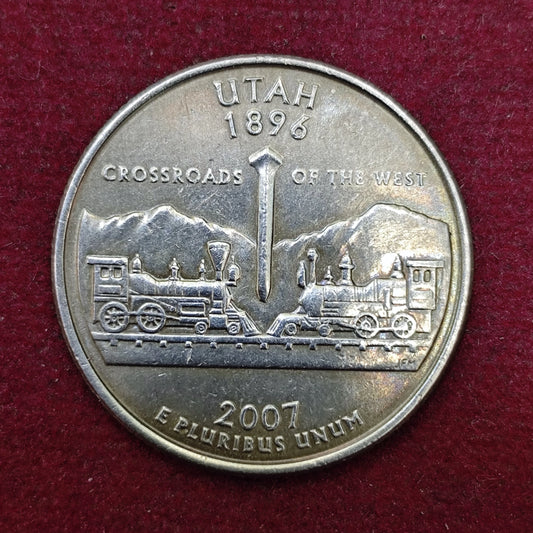 Quarter Dollar Coin (USA) 1/4 Dollar Utah 2007 Coin - Collection Bazzar