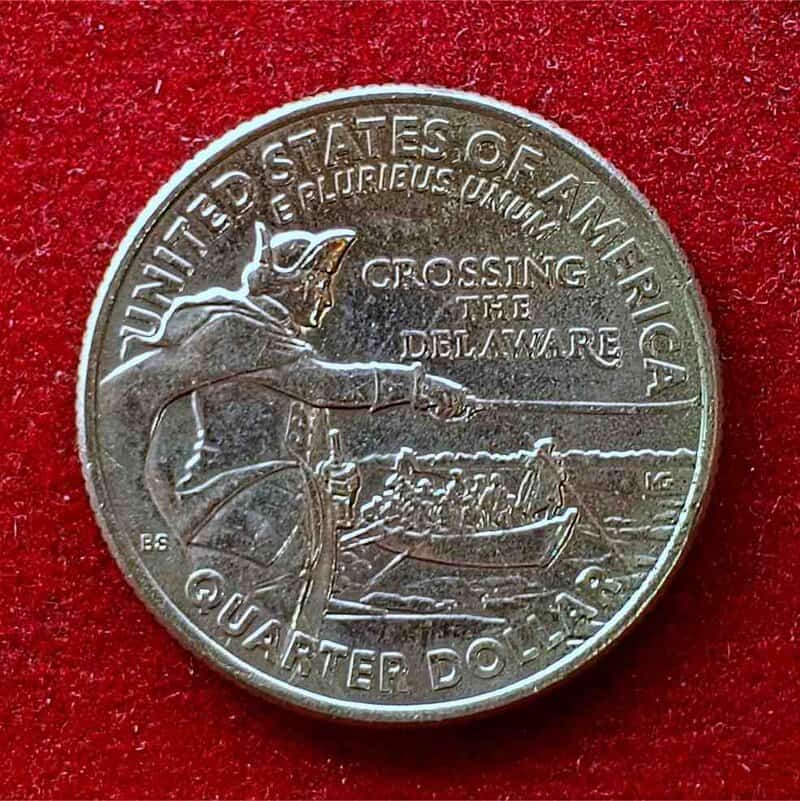 Quarter Dollar Coin Washington Quarter Crossing the Delaware 2021 Coin - Collection Bazzar