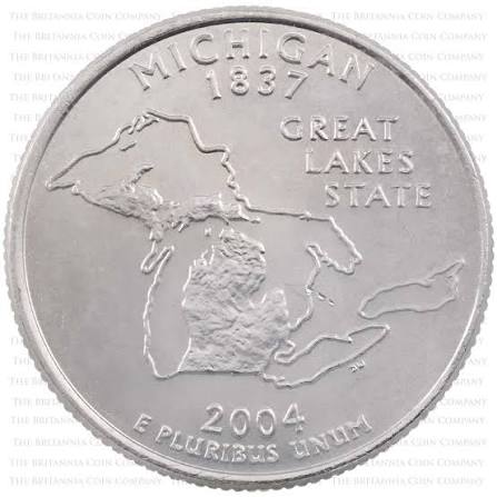 Quarter Dollar Coins Set 5 Pcs - 1/4 Dollar Set 3 Collectible - Collection Bazzar