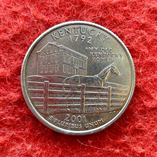 Quarter Dollar USA 1/4 Dollar Kentucky 2001 Coin - Collection Bazzar
