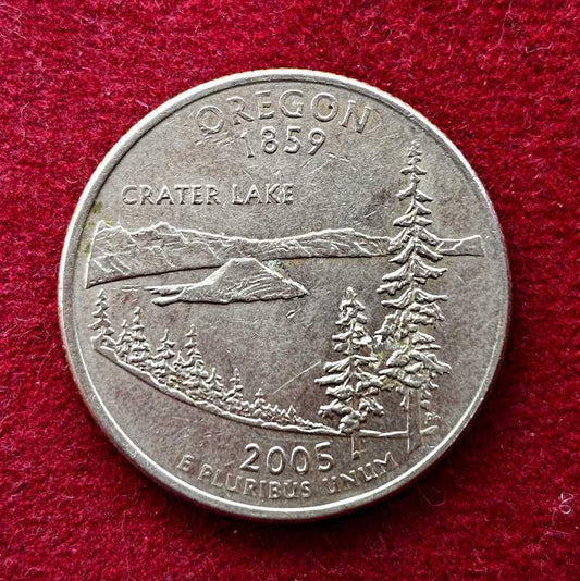 Quarter Dollar (USA) 1/4 Dollar Oregon 2005 Coin Rare - Collection Bazzar