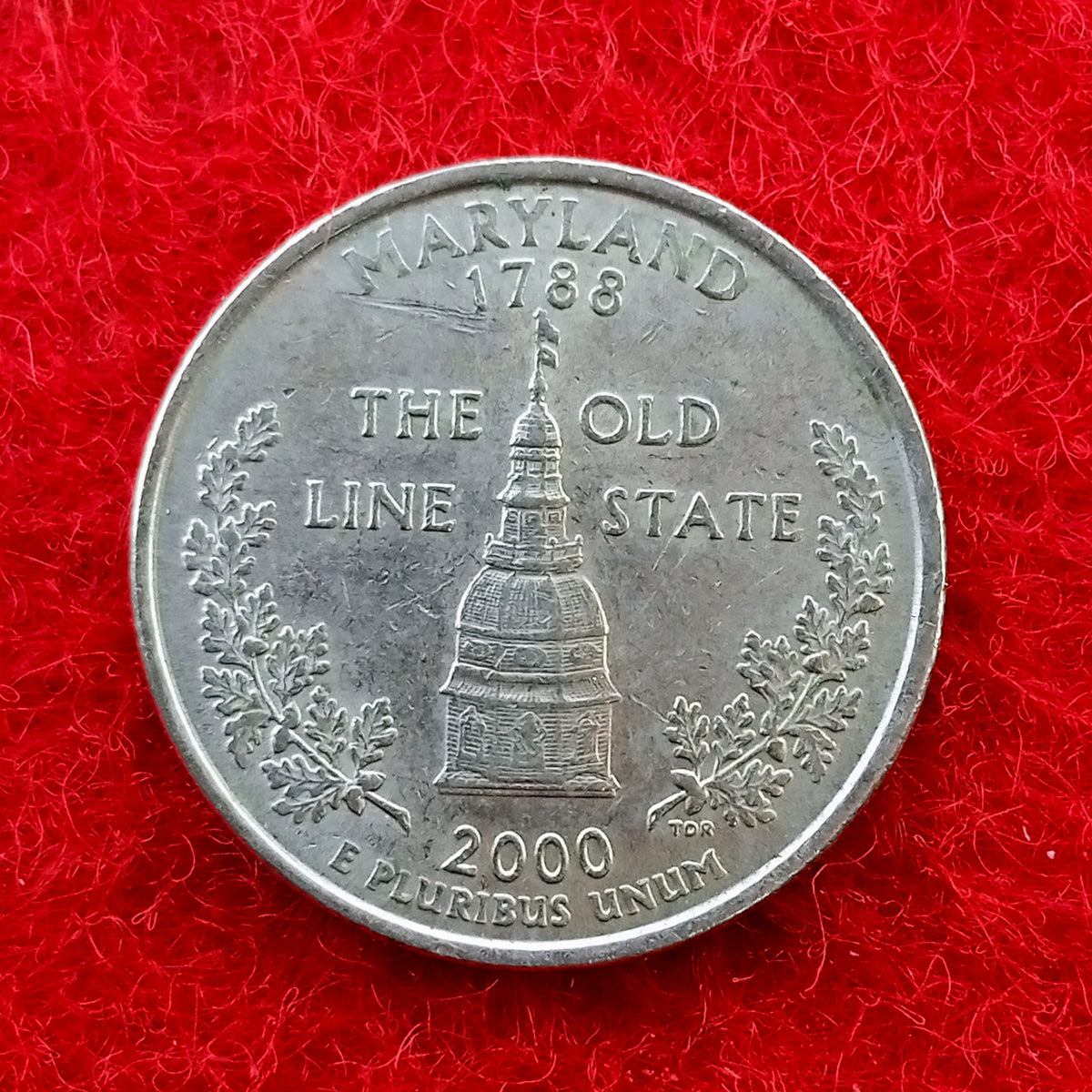 Quarter Dollar (USA) 1/4 Dollar "Washington Quarter" Maryland 2000 - Collection Bazzar