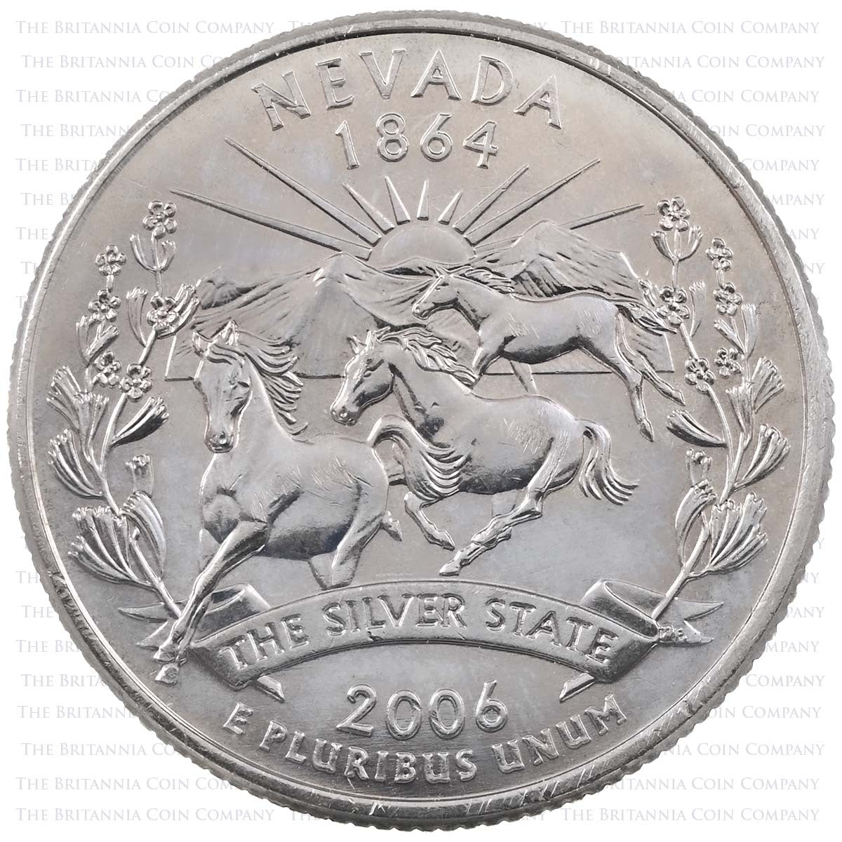 Quarter Dollar (USA) 1/4 Dollar “Washington Quarter” Nevada 2006 - Collection Bazzar