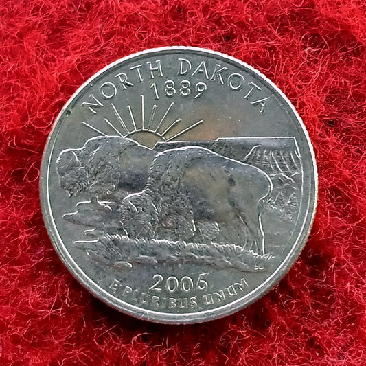 Quarter Dollar USA (United States) 1/4 Dollar North Dakota 2006 Coin - Collection Bazzar