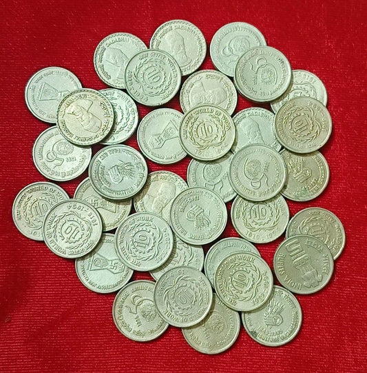 REAR, HIGHLY SCREAR COLLECTIBLE 
ALL COMORETIVR COIN 50 coin lot
MOSTLY ILO, FAO, BHAGWAN MAHAVEER, 
50 ANNIVERSARY OF UNITED NATIONS, DADA BHAI NAUROJI MIX MINT - Collection Bazzar