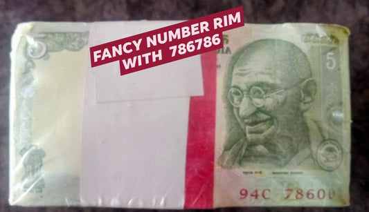 VERY VERY RAREST OF RARE SCARCE FIVE RUPEES FANCY SERIAL GEM UNC RIM
BID START FACE VALUE RS 5000

SERIAL-786001 to 787000

PREFIX & INSET 94C 

GOVERNOR-INVISIB

SHIPPING RS - Collection Bazzar