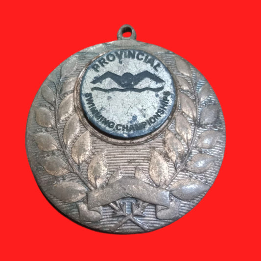 Rare Vintage Provincial Swimming Championships Medal Collectible - Collection Bazzar