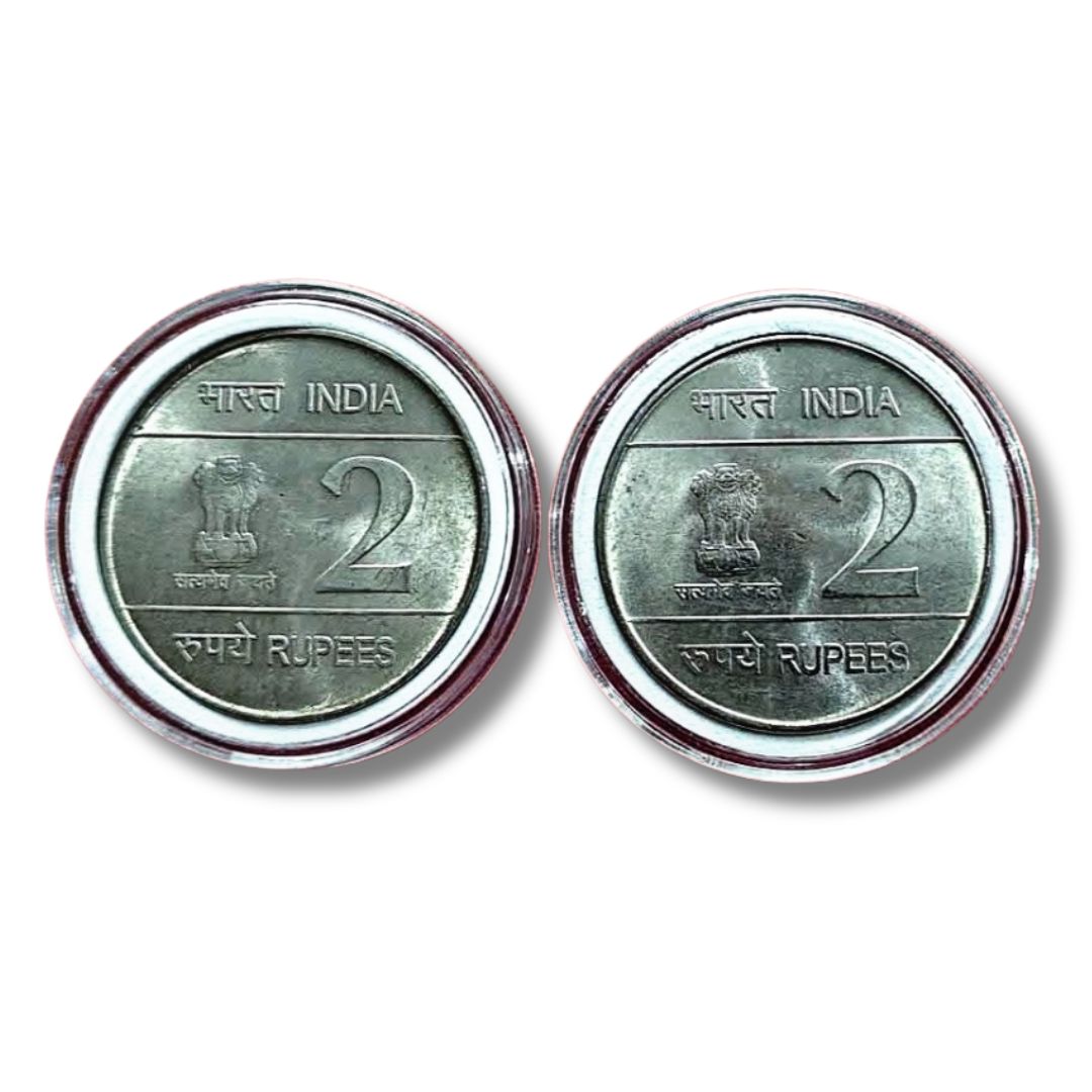 Rare 2 Rupee Coin Air Force Gem Bunc 1 Coin Available With Capsule