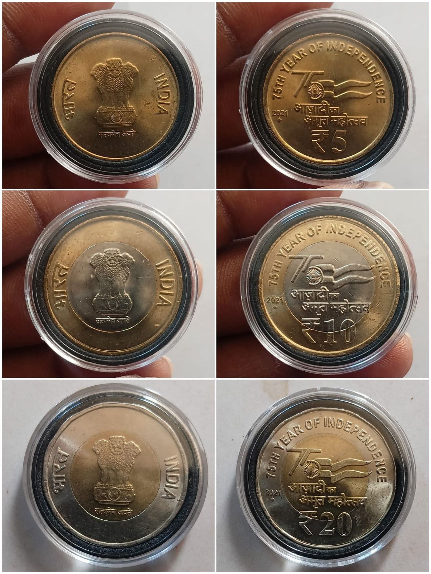 Rareakam series coins set year 2021 bombay  noida mint all in gem  UNC  condition - Collection Bazzar