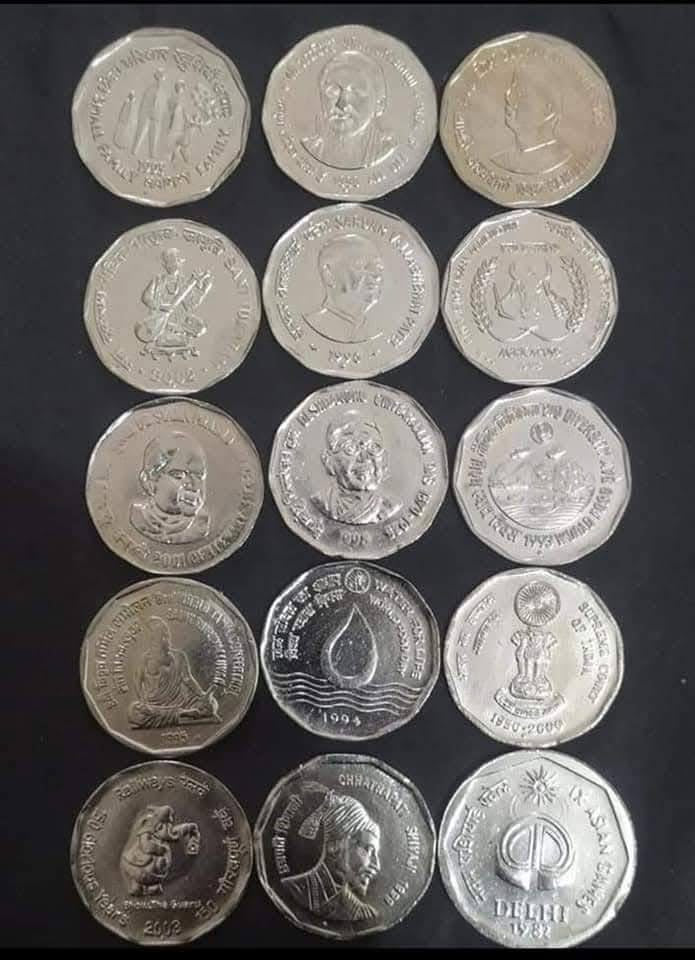 Rs 1 & 2 Cooper nickel Commerative 30 coin set All different - Collection Bazzar