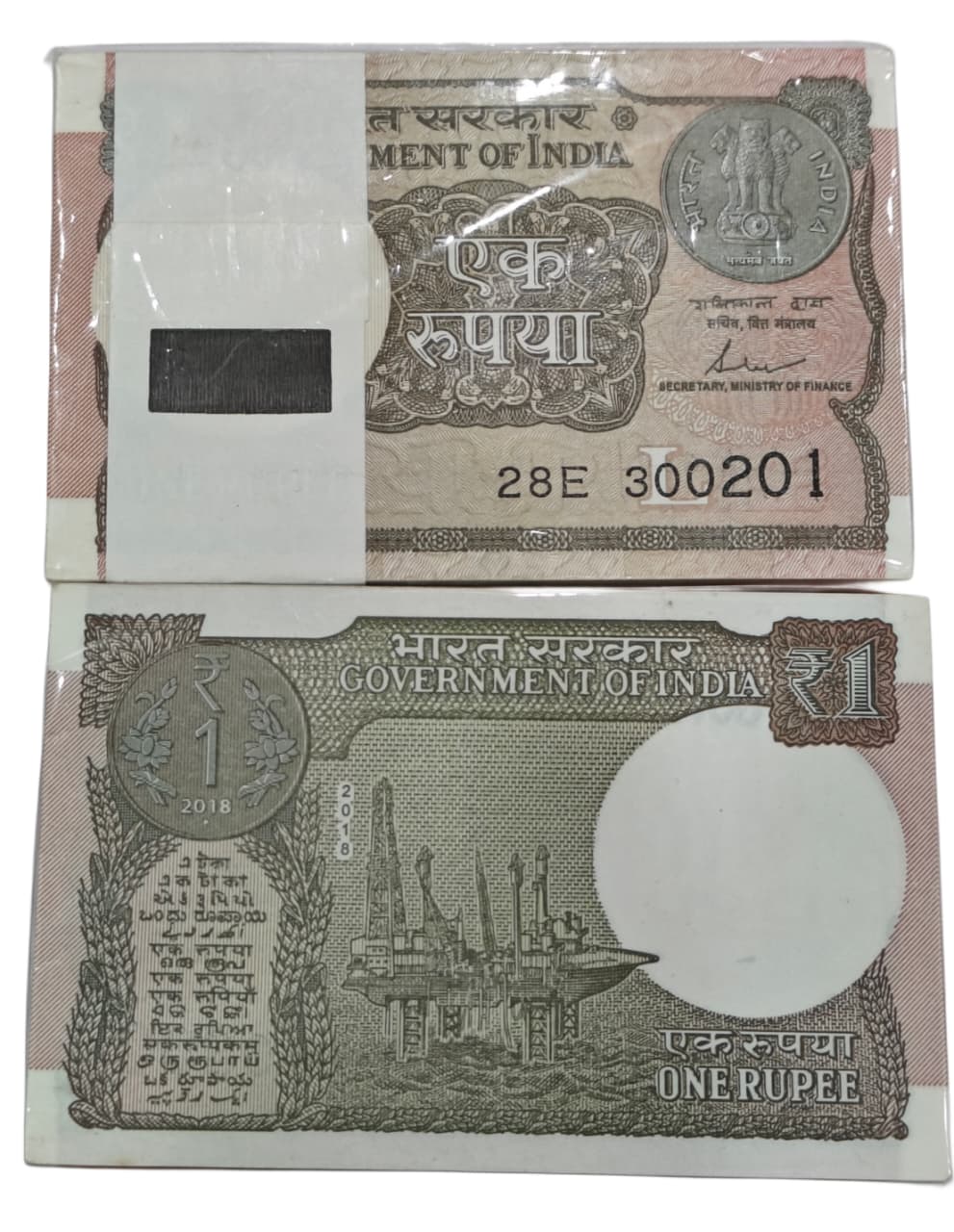 Rs 1 Note Birthday Packet 300201 with 200 300 | Finance Secretary Saktikant Das - Collection Bazzar