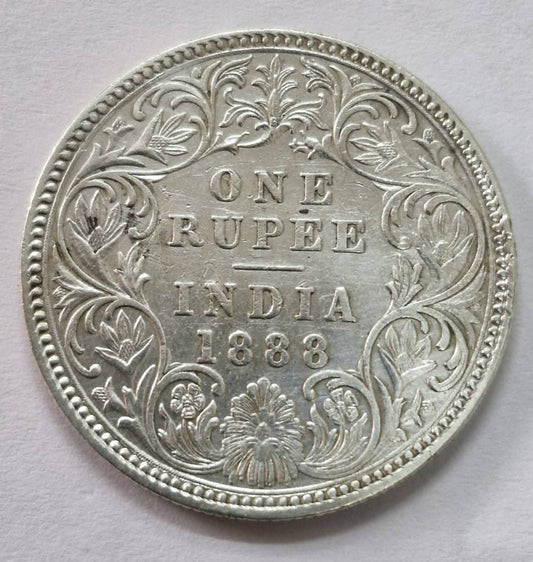 Rs 1 Coin One Rupee 1888 Victoria Empress Good Condition - Collection Bazzar