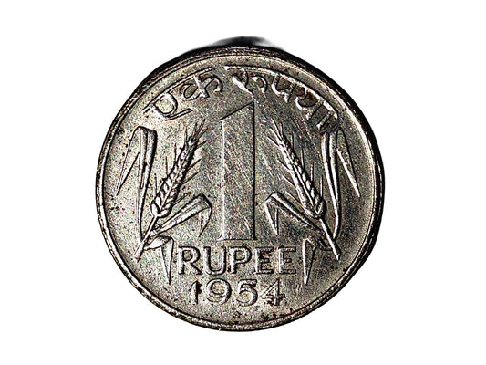 Rare 1 rs coin  Magnetic Coin 1954 10 Gram | High Demand Collector Coin - Collection Bazzar
