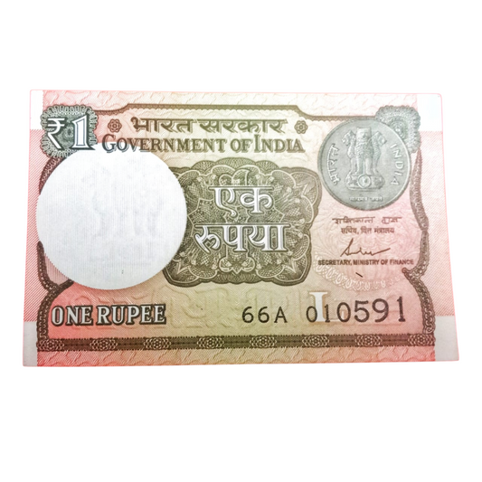Rs 1 New Birthday 66 A Prefix 01.05.91 Finance Secretary Shakti Kant Das Chocolate Gem Unc Condition - Collection Bazzar