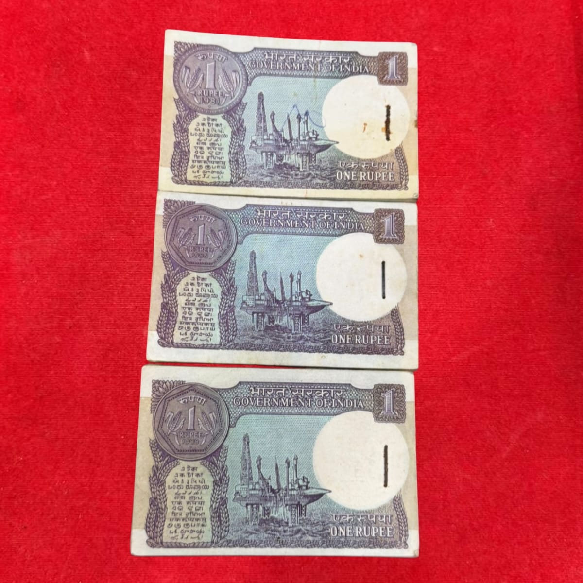 R1 Note 3 Packet Set – Same Serial 154401 | R. N. Malhotra & S. Venkitaramanan | Rare Matching Serial - Collection Bazzar