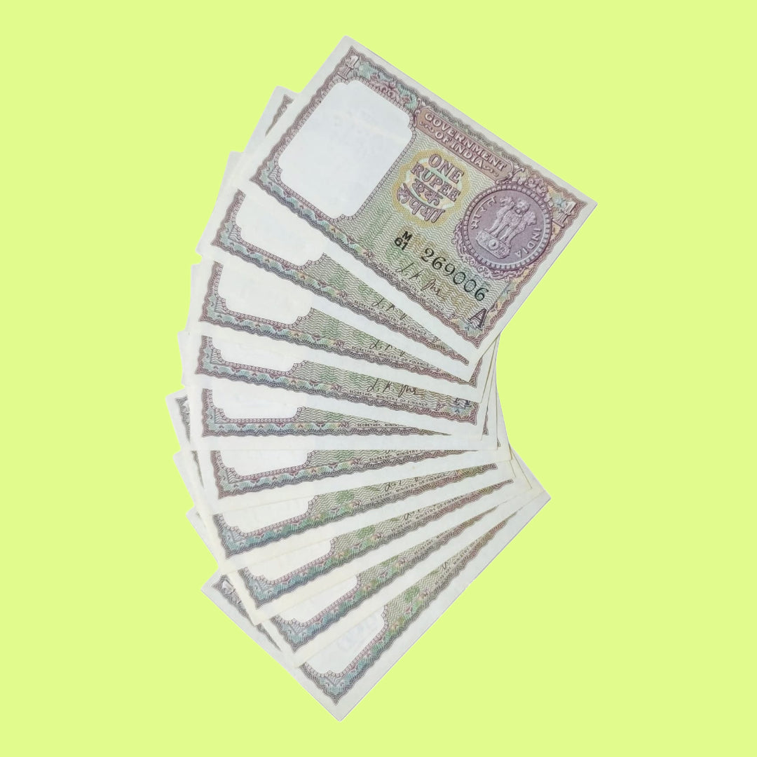 Rs 1 Note Big Coin 1963 Governor L K Jha | Rare Collectible - Collection Bazzar