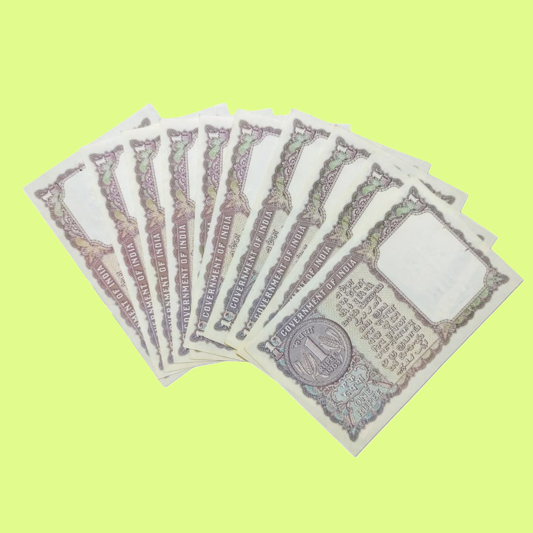 Rs 1 Note Big Coin 1963 Governor L K Jha | Rare Collectible - Collection Bazzar