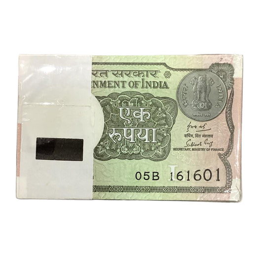 Rs 1 Note Packet 161601 with 161616 Tripling | Governor Subhash Garg - Collection Bazzar