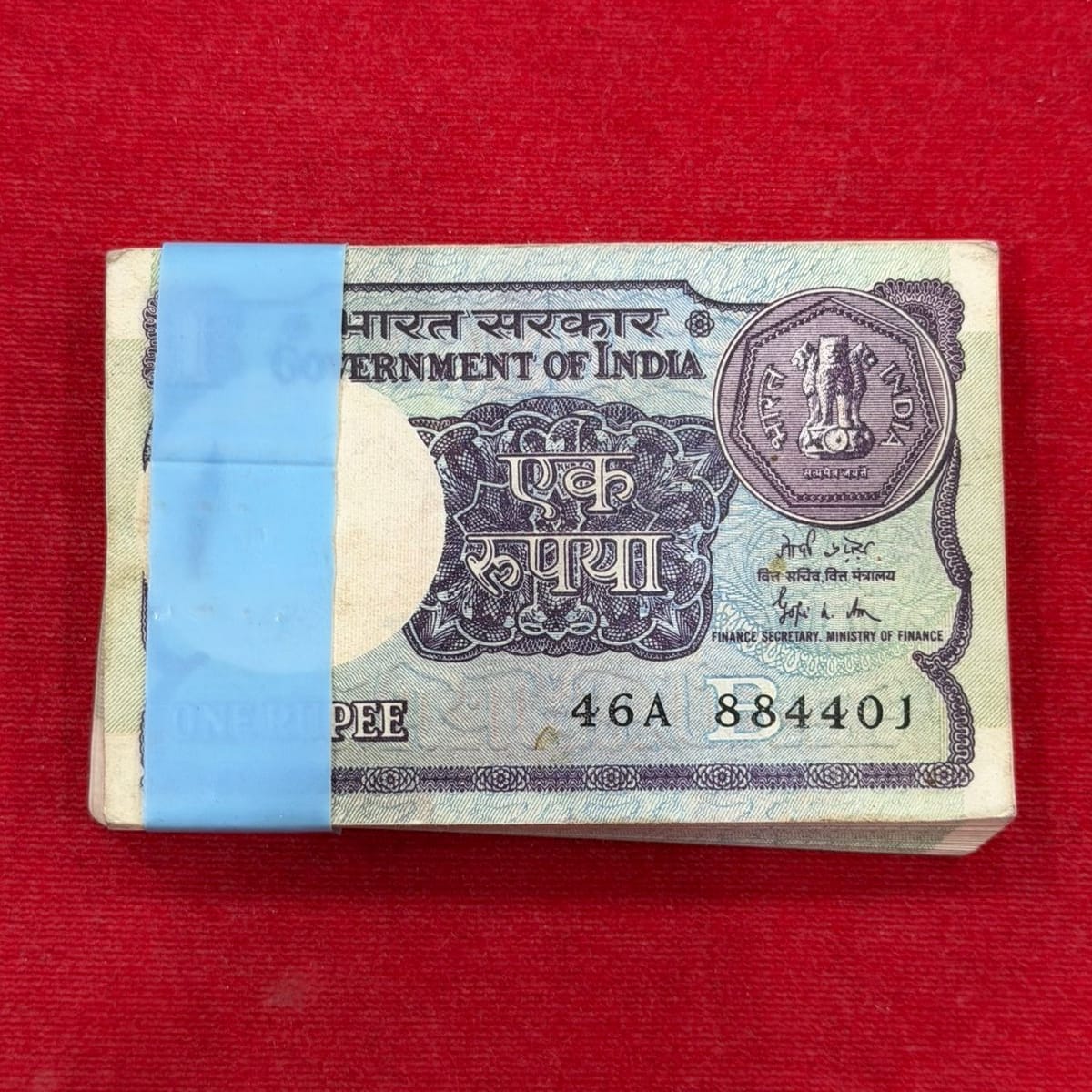 Rs 1 Note Packet Serial 884401 | Governor Gopi K Jha Rare Collectible - Collection Bazzar