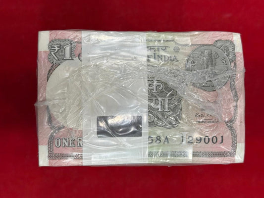 Rs 1 Note RIM Packet Serial 129001 Fresh Bundle Rare Gifting Item 130000 2016 - Collection Bazzar