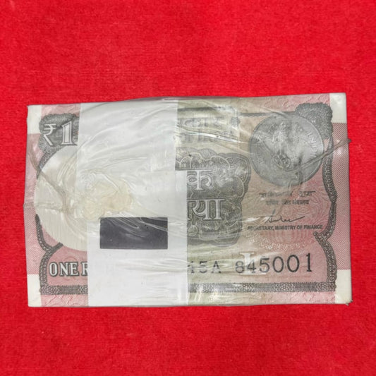 Rs 1 Note RIM Packet Serial 845001 Fresh Bundle Rare Gifting Item - Collection Bazzar